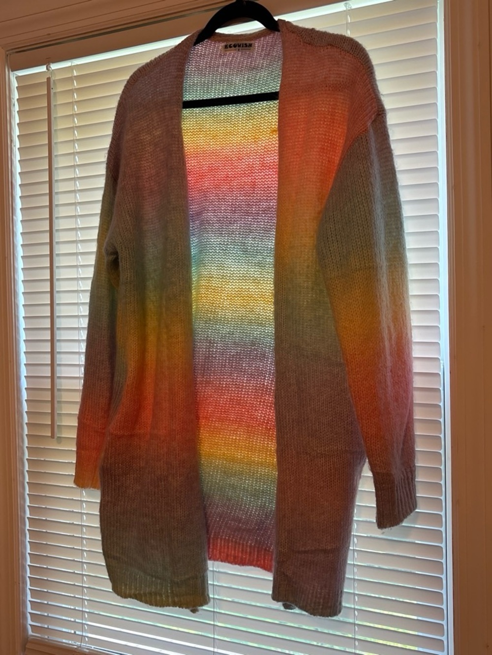 Multicolor Open-Front Women’s Cardigan Sweater